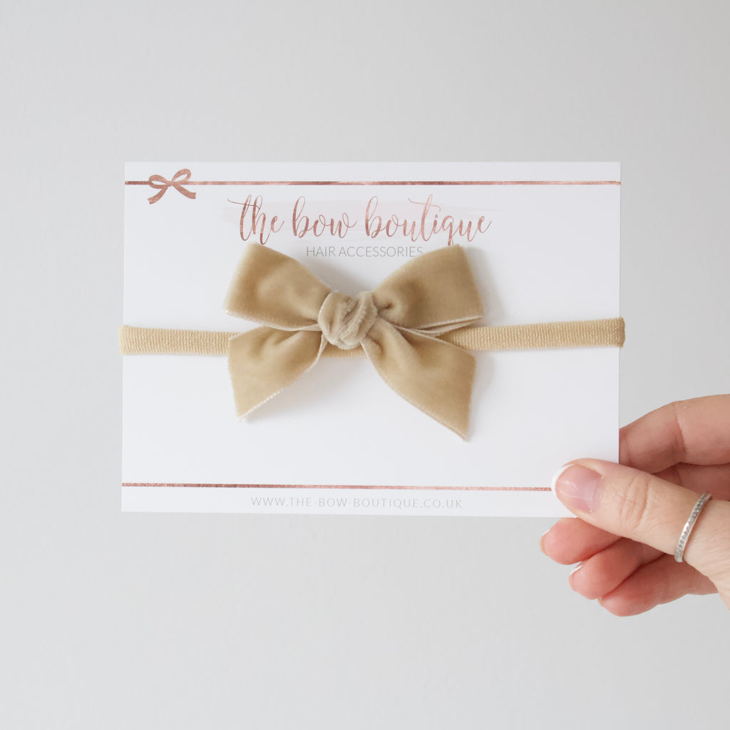 Velvet ribbon bows | 14 colours | Clip or headband