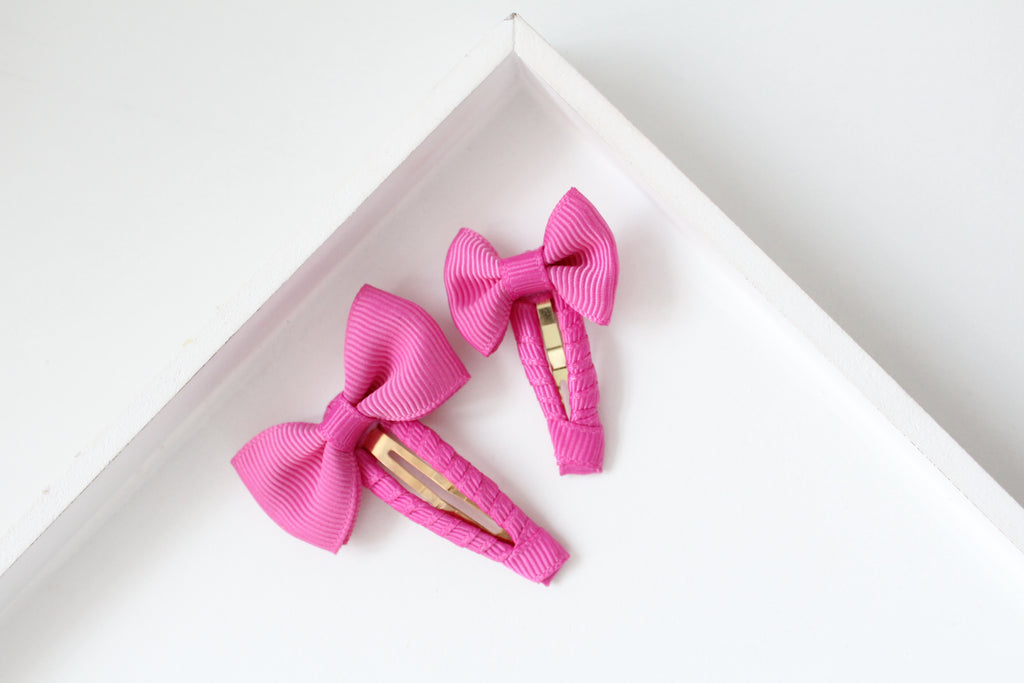 Pinch bow snappy clips | 32 Colours | 2 Sizes