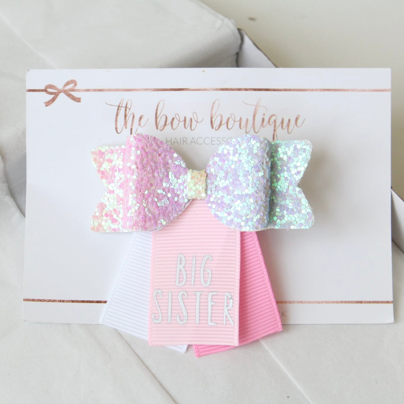 Big sister bows | Small chunky hair clip