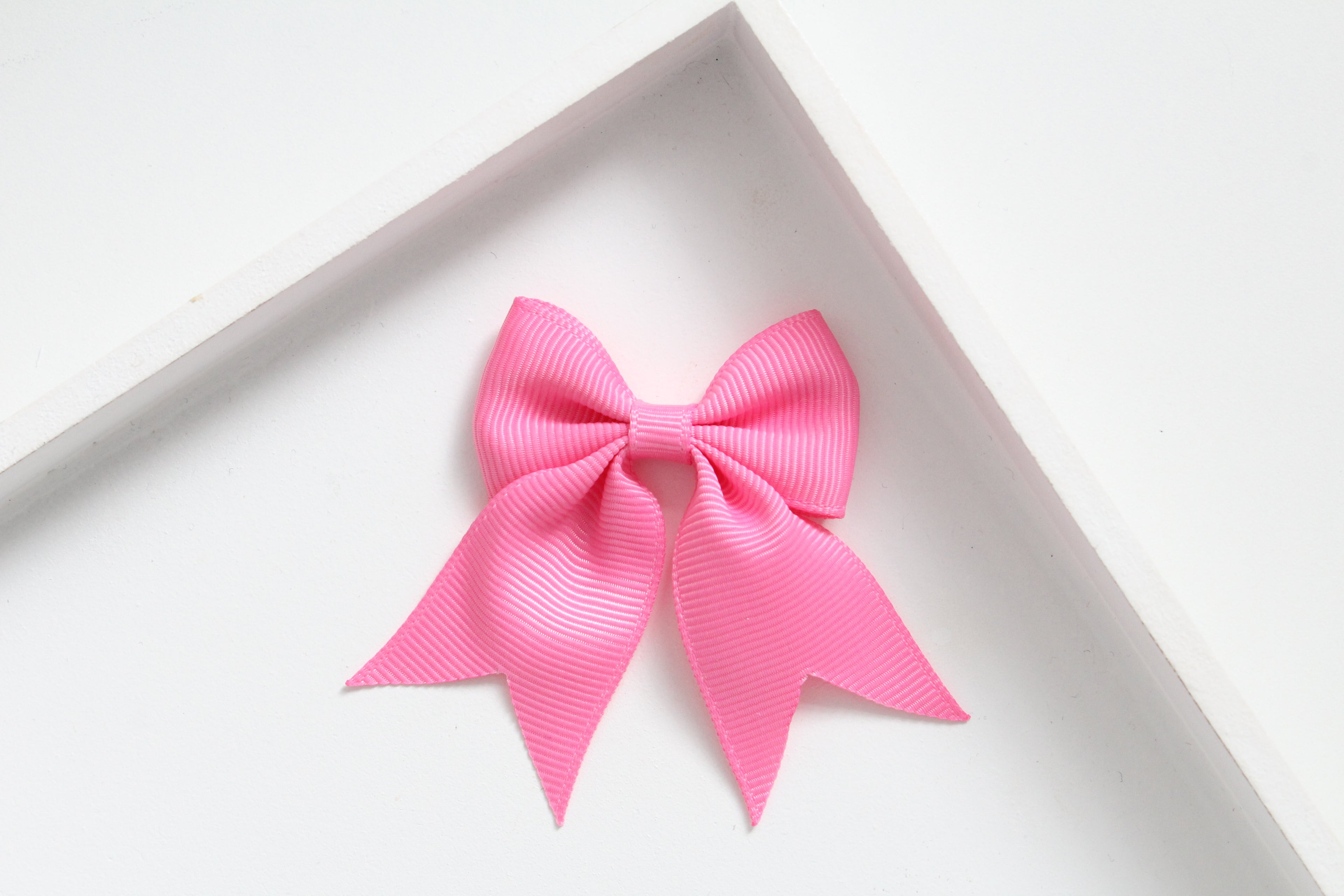 Personalised short tail pinch ribbon clip & bobbles | 34 colours