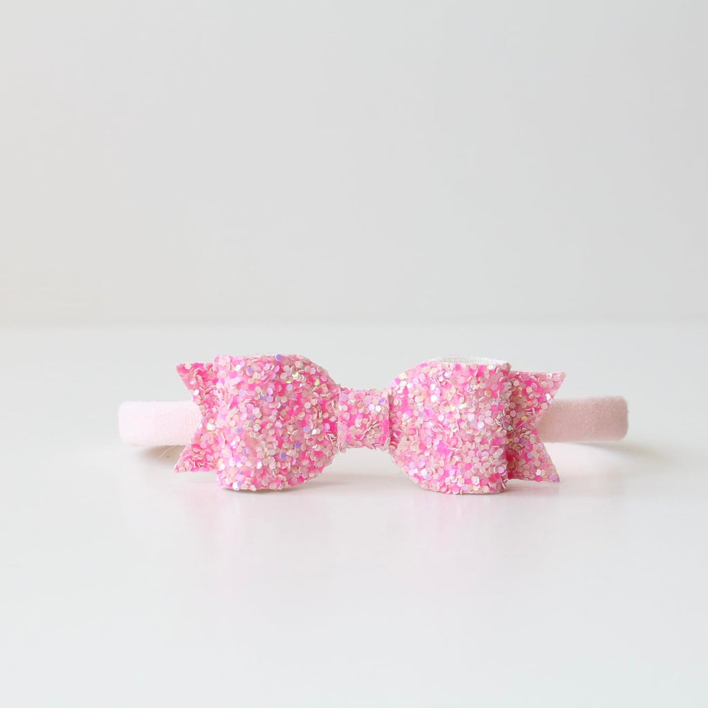 Small glitter bows | 22 Colours | Clip or headband
