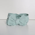 Soft green cable headwrap