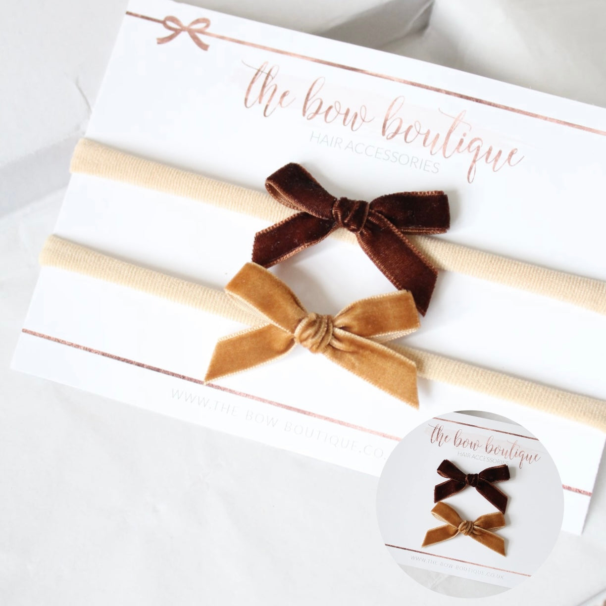 Velvet set | Clips or headbands | 2 Sizes