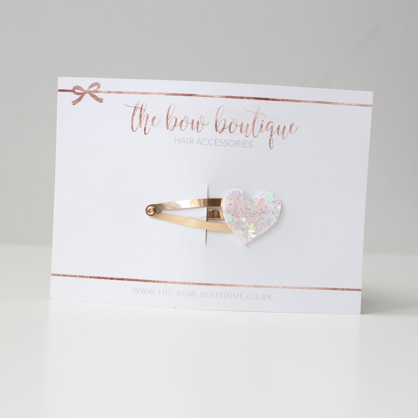 My first glitter heart snappy clip | 20 Colours
