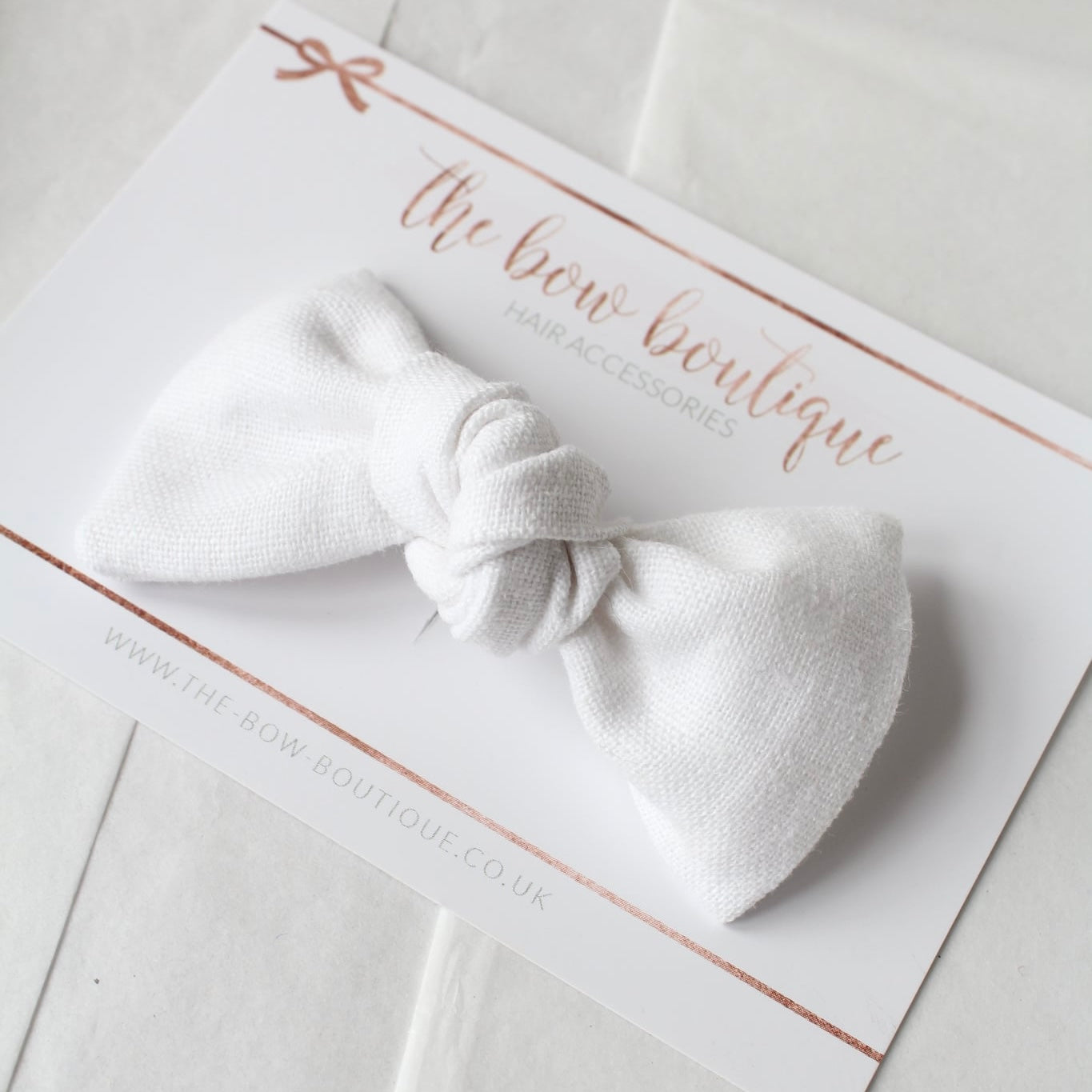 Linen knot bows | 10 Colours