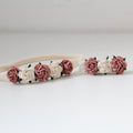 Delicate dusky pink & cream daisy flowers | Clip or headband