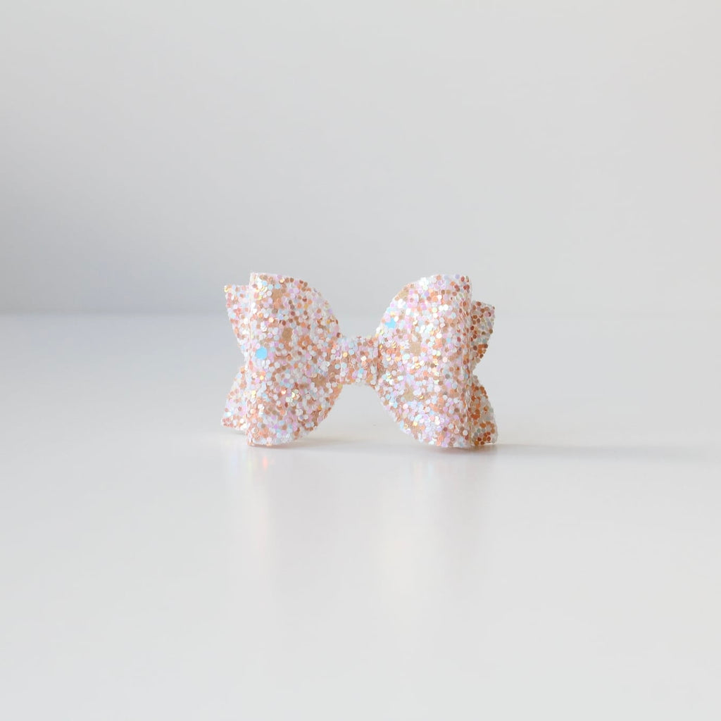 Medium deluxe glitter bows | 20 Colours | Clip or headband