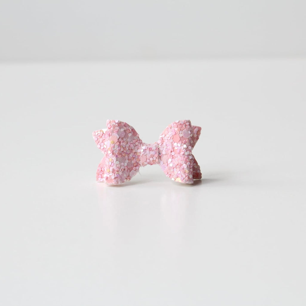Petite deluxe glitter bows | 22 Colours | Clip, headband or bobble