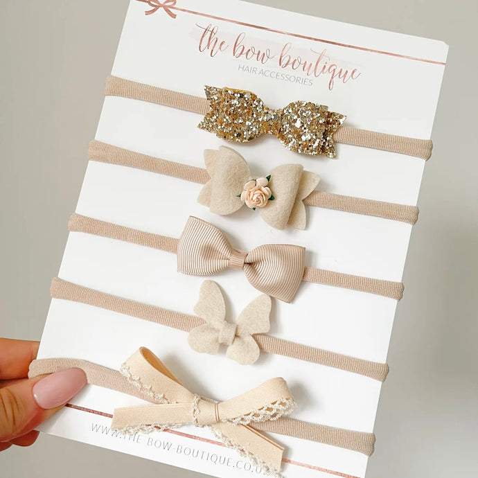 The beige headband collection