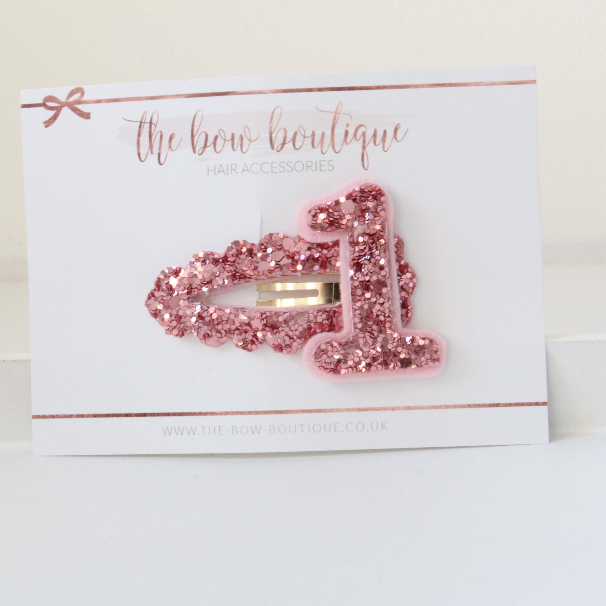 Birthday snappy clip | Blush