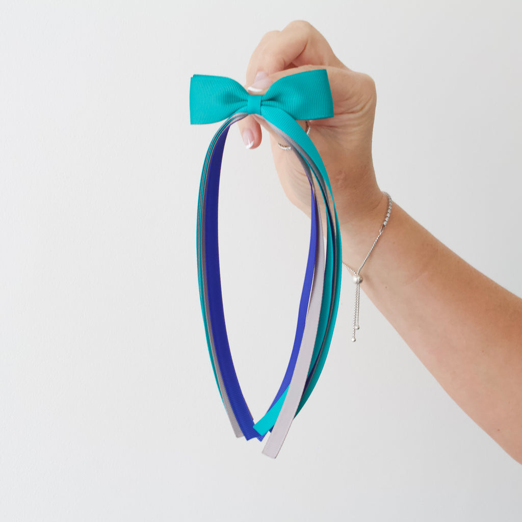 Design your own - tail pinch ribbon bow | 2 sizes | Clip or bobble