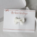 My first Ivory lace mini pinch bow clip | Occasion