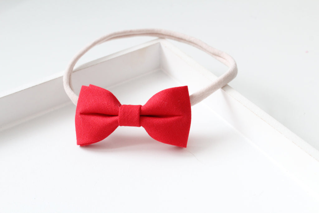 Cotton pinch bows | 23 Colours Clip or headband