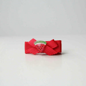 My first fruit ribbon clips