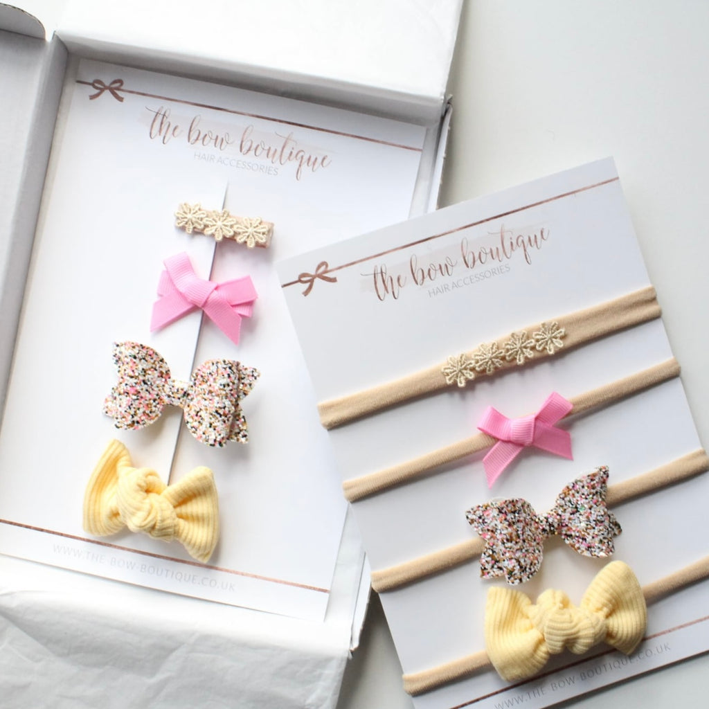 Yellow summer bow set