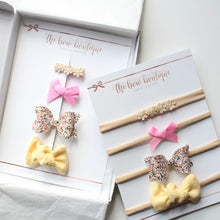 Load image into Gallery viewer, Yellow summer bow set