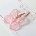 Delicate pearl butterfly snappy clips | 9 colours