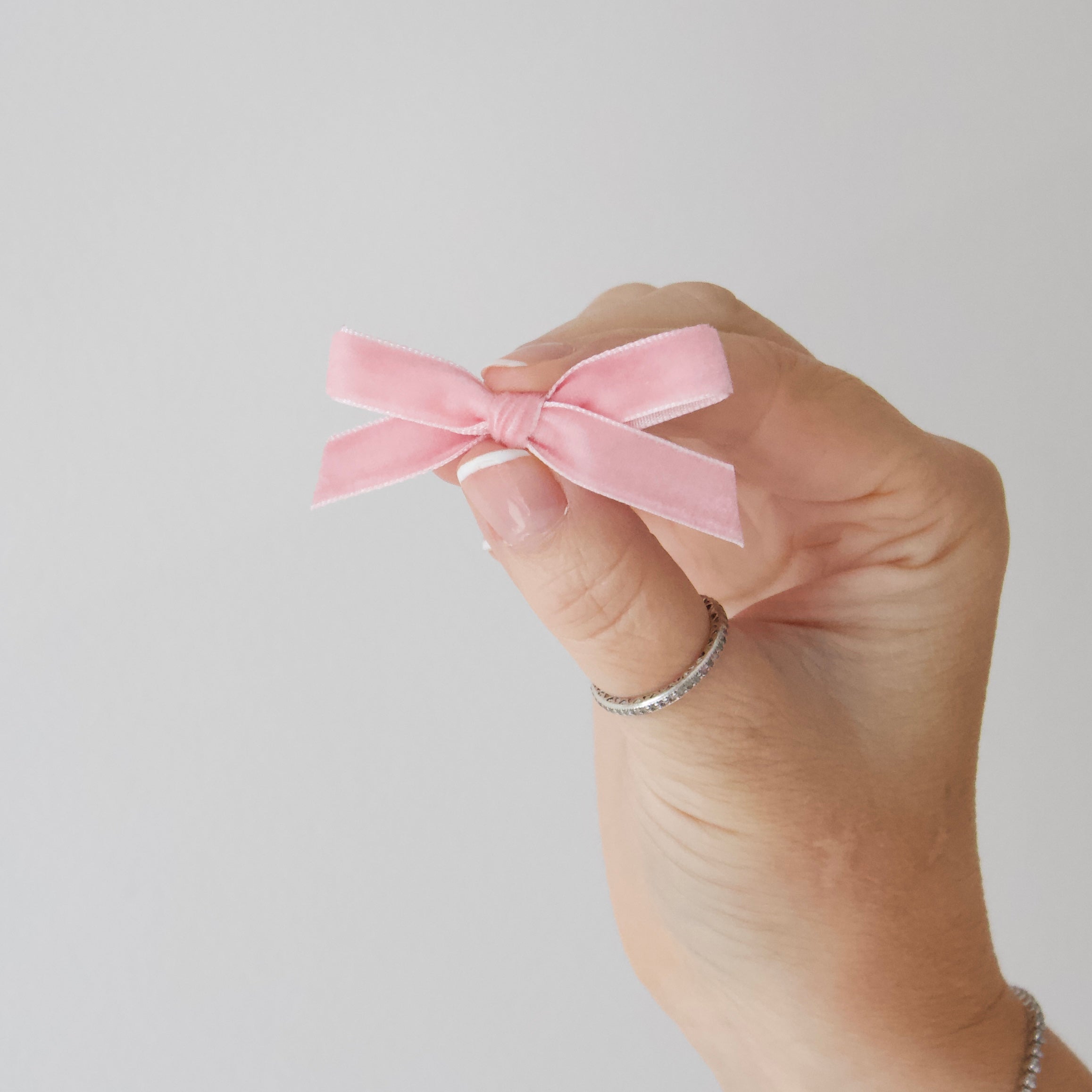 Mini velvet bows | 16 Colours | Clip or headband