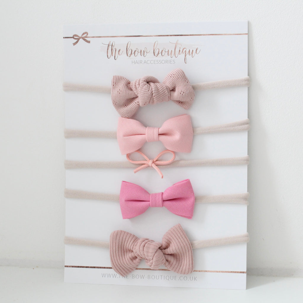 The pink headbands