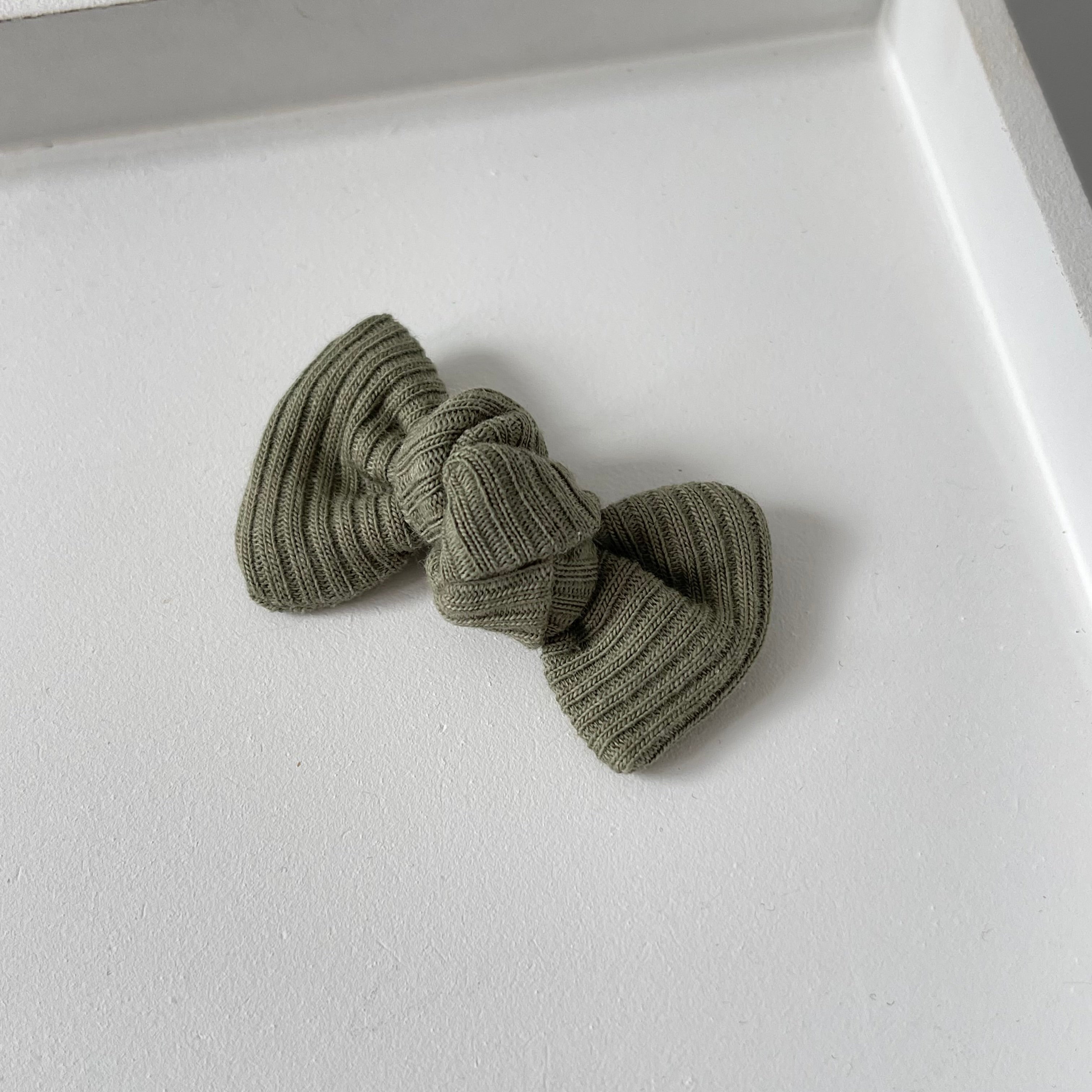 Petite jersey ribbed knot bows | 20 Colours | Clip, headband or bobble