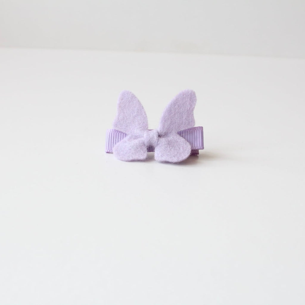 Felt butterflys on lined clip | 26 Colours