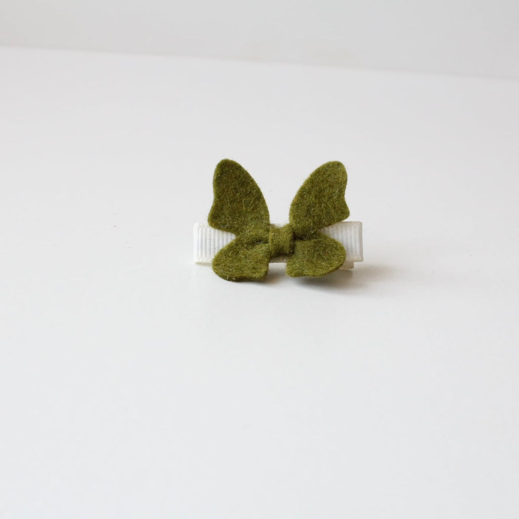 Felt butterflys on lined clip | 26 Colours