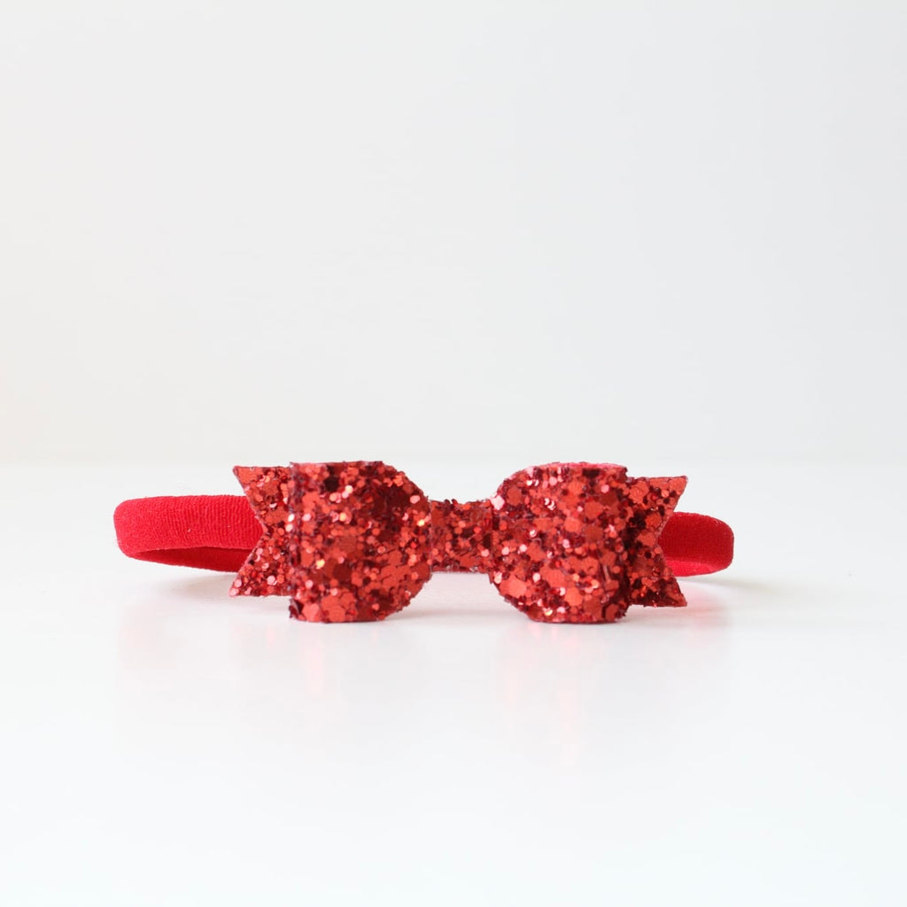 Small glitter bows | 22 Colours | Clip or headband