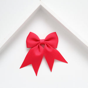 Personalised short tail pinch ribbon clip & bobbles 33 colours