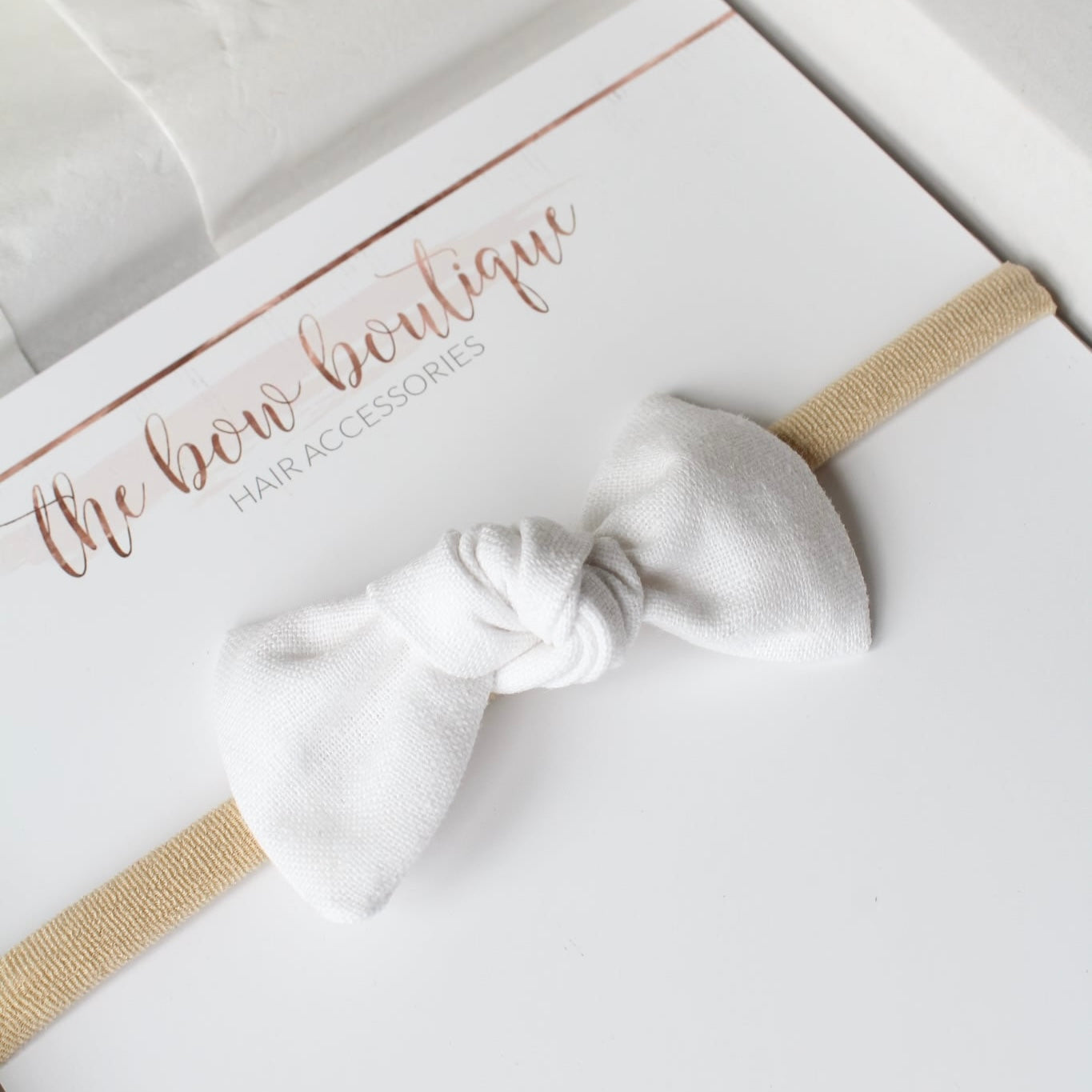 Linen knot bows | 10 Colours