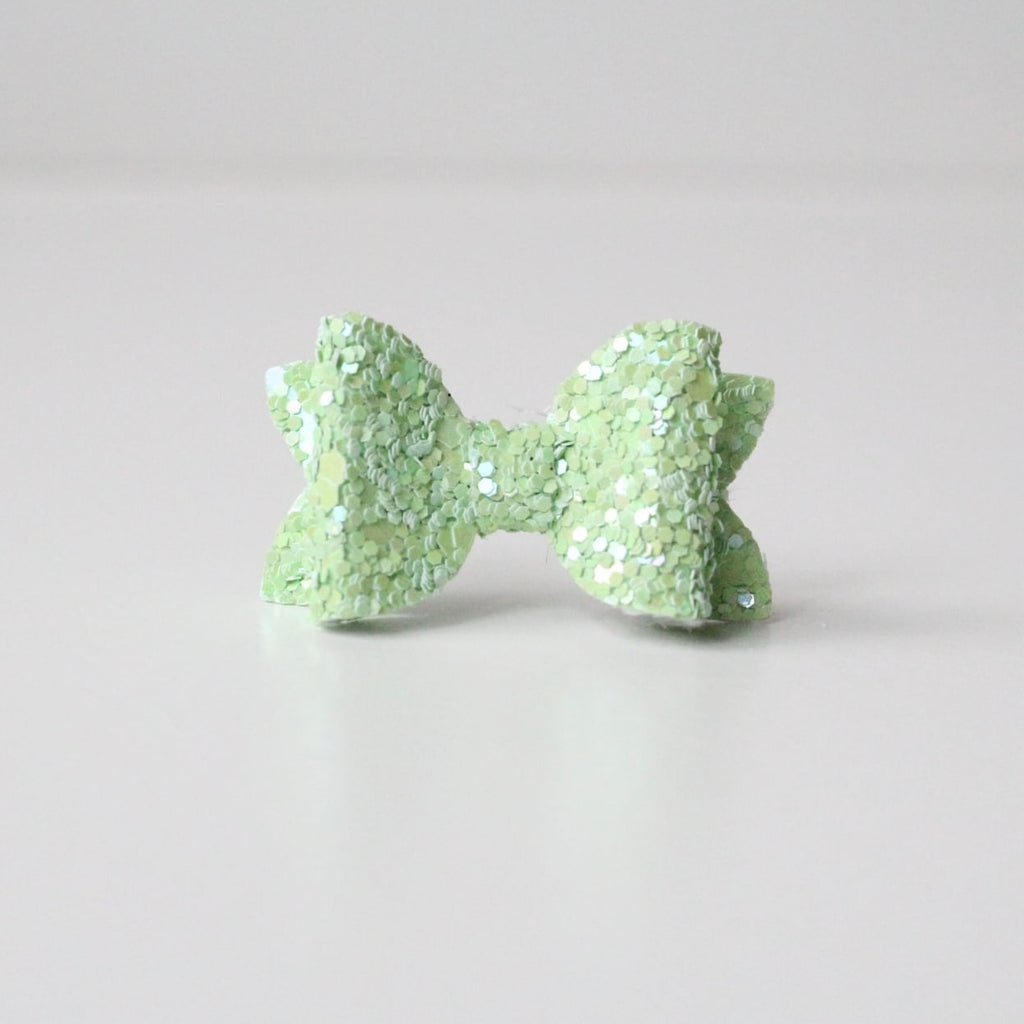 Limited edition | Petite deluxe glitter bows | 11 Colours | Clip or Bobble