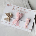 My first pink & gold  clip set