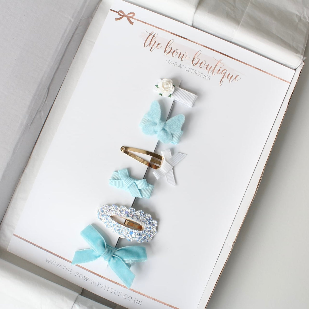 My first blue clip set