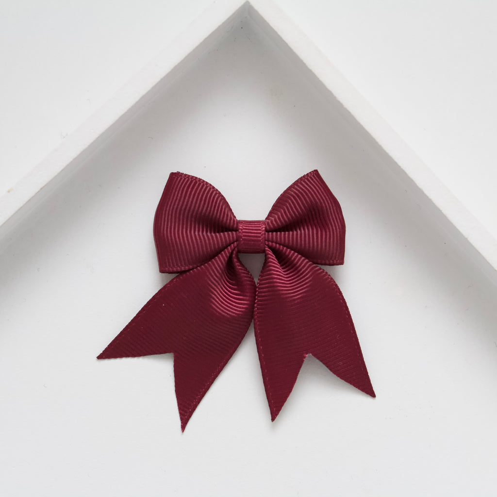 Personalised short tail pinch ribbon | 34 colours | Clip or bobble
