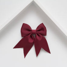 Load image into Gallery viewer, Personalised short tail pinch ribbon clip &amp; bobbles 33 colours