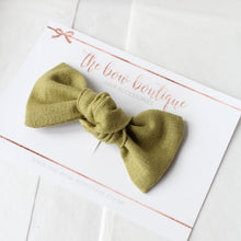 Load image into Gallery viewer, Linen knot bows - 10 Colours