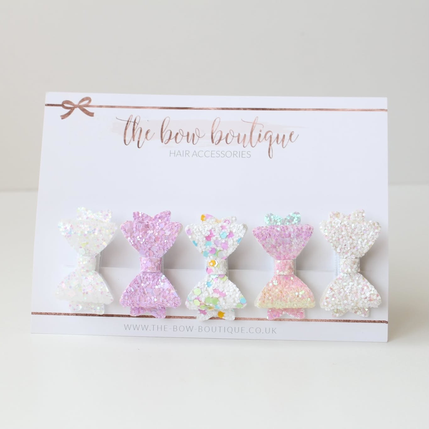 Mini baby bows set of 5 | Clip or bobble