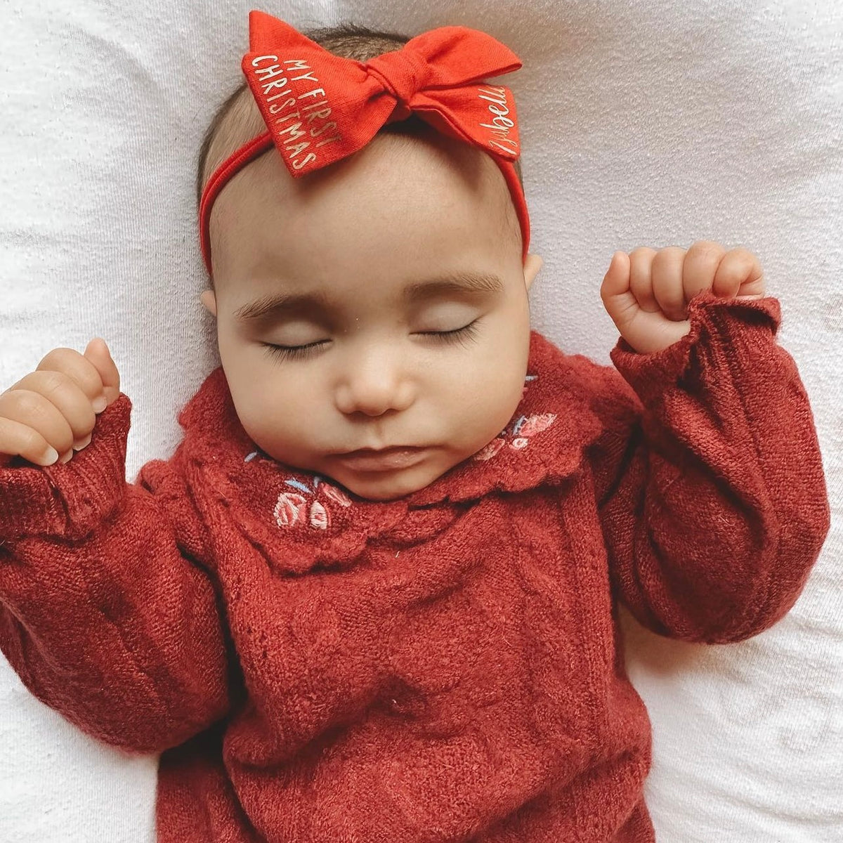 My first Christmas personalised Bow | Clip, headband or bobble