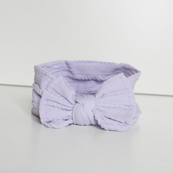 Lilac cable headwrap