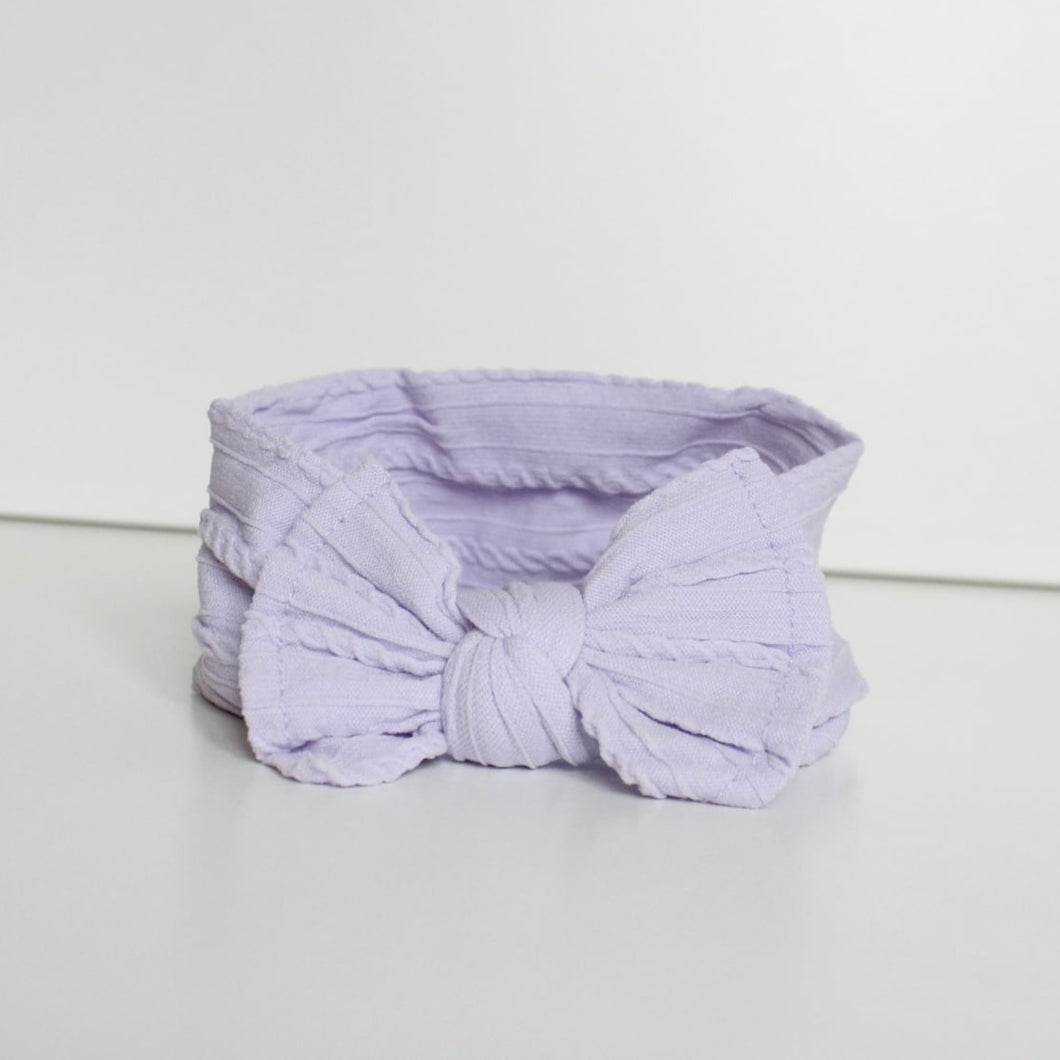 Lilac cable headwrap