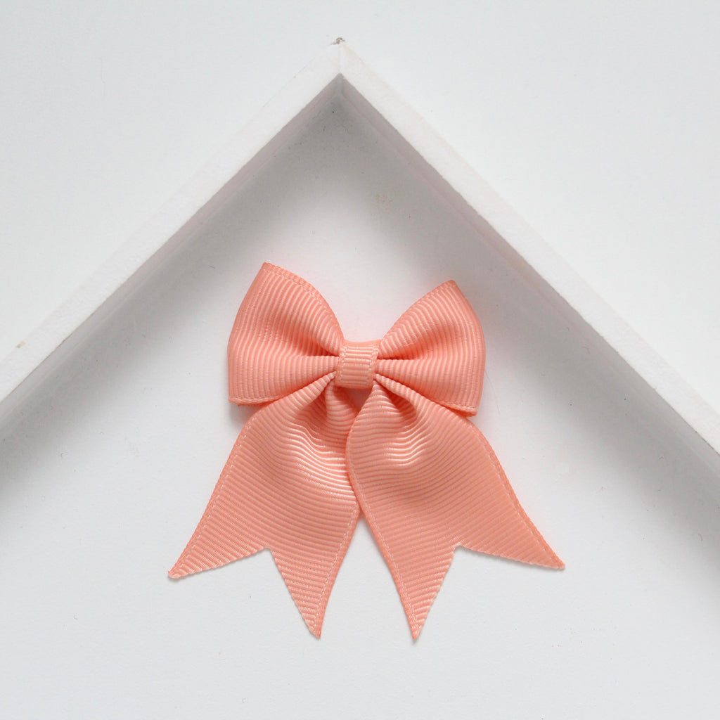 Personalised short tail pinch ribbon | 34 colours | Clip or bobble