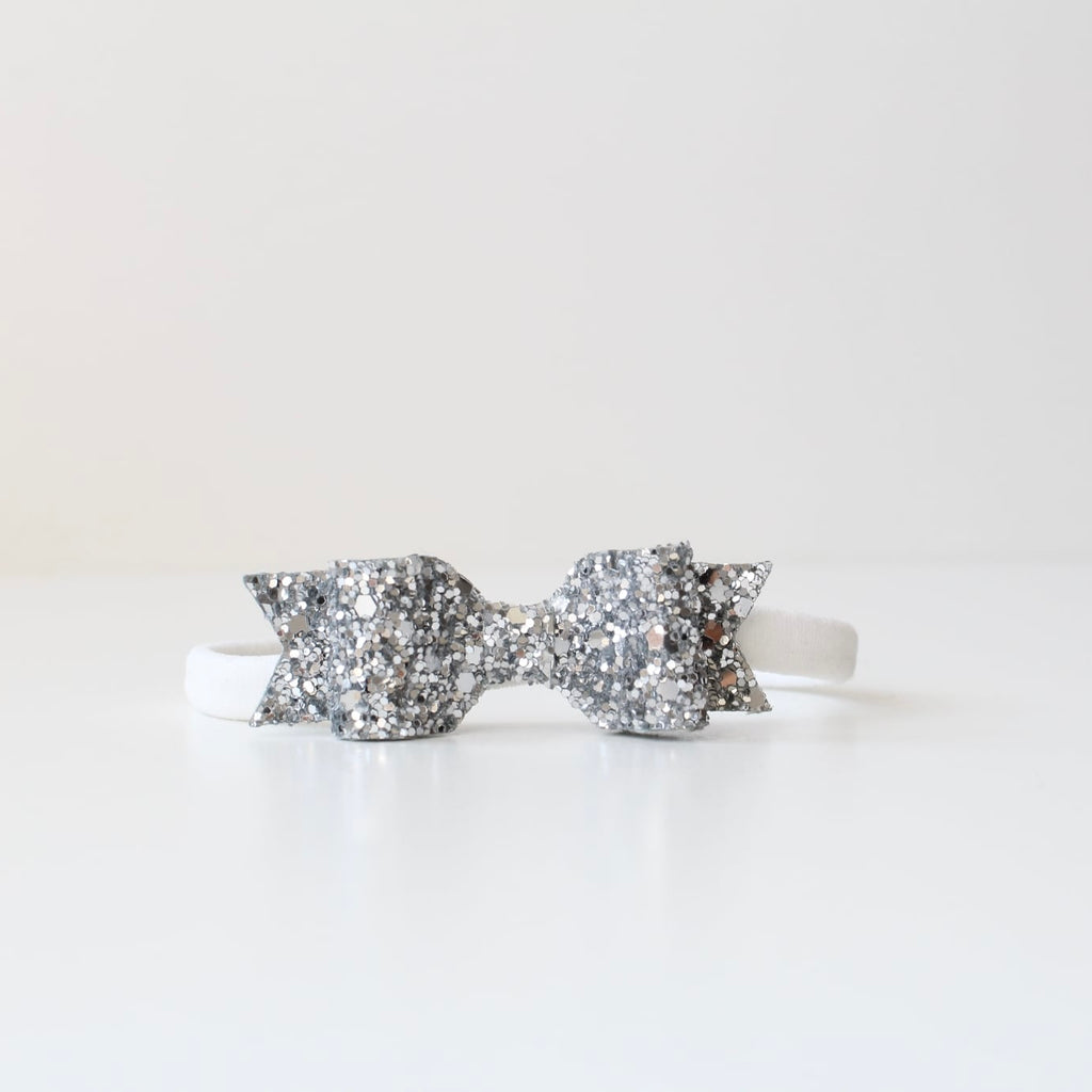 Small glitter bows | 22 Colours | Clip or headband