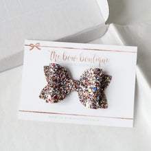Load image into Gallery viewer, Lights medium deluxe glitter bow