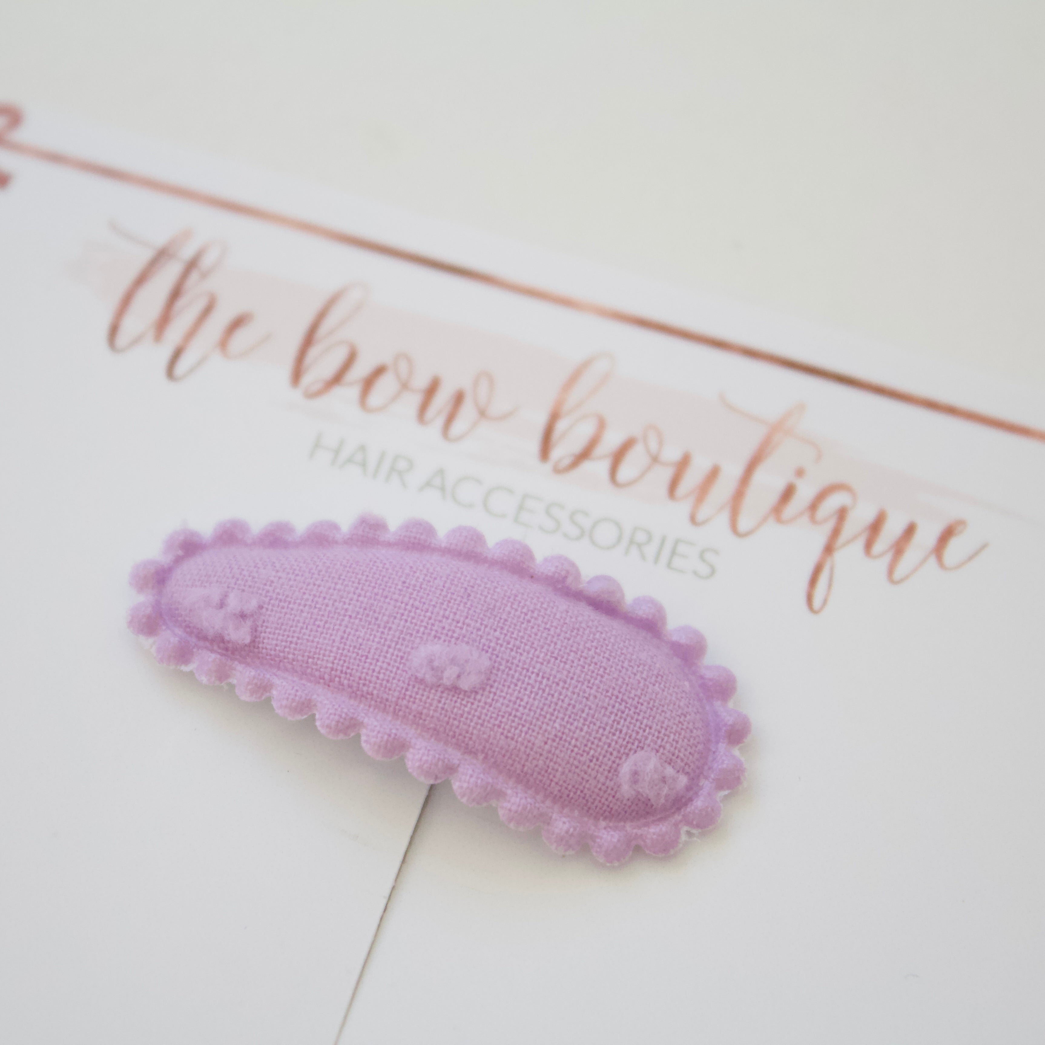 My first embroidered snappy clips