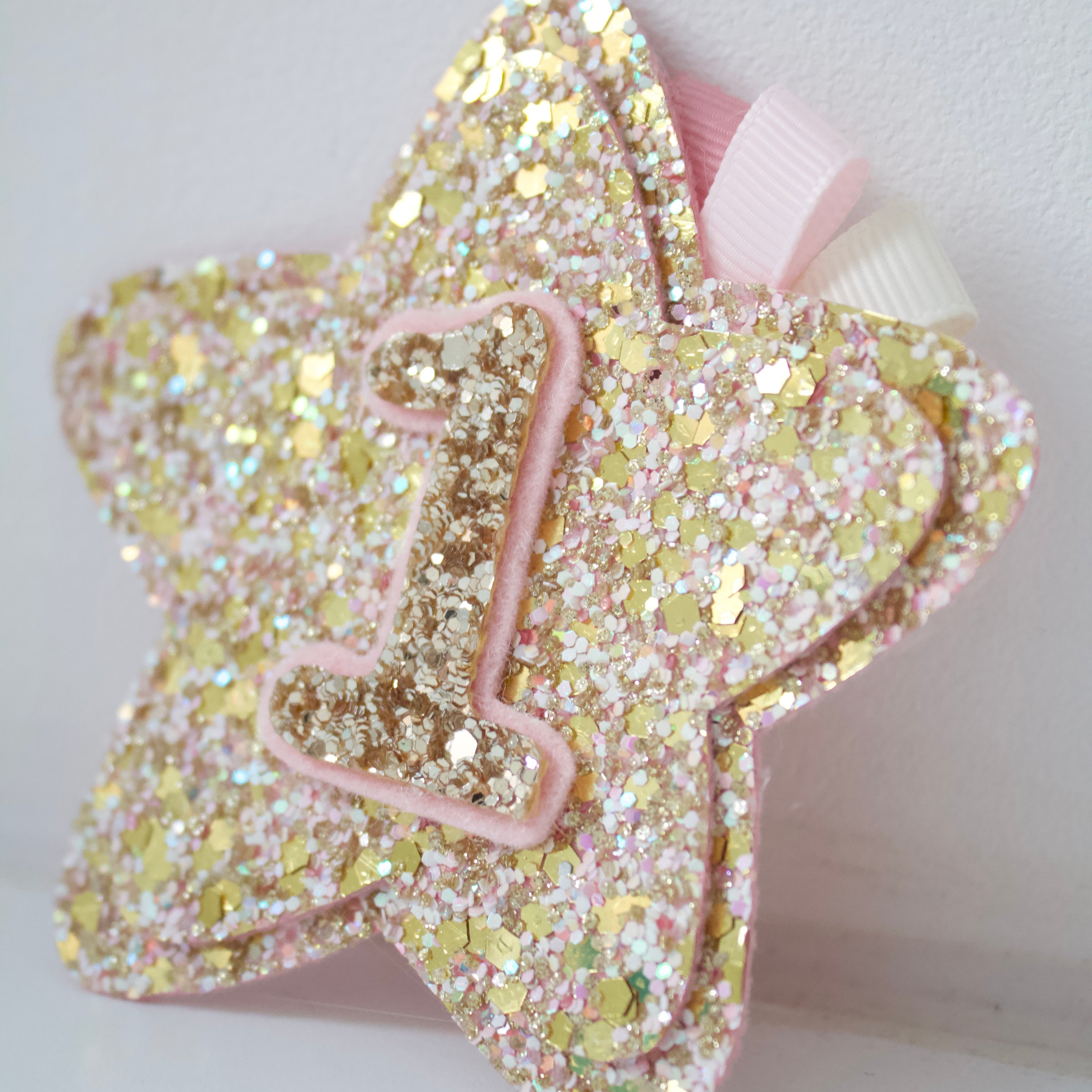 Birthday star | Clip, headband or badge