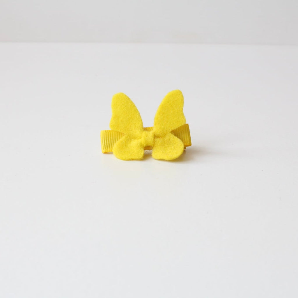 Felt butterflys on lined clip | 26 Colours