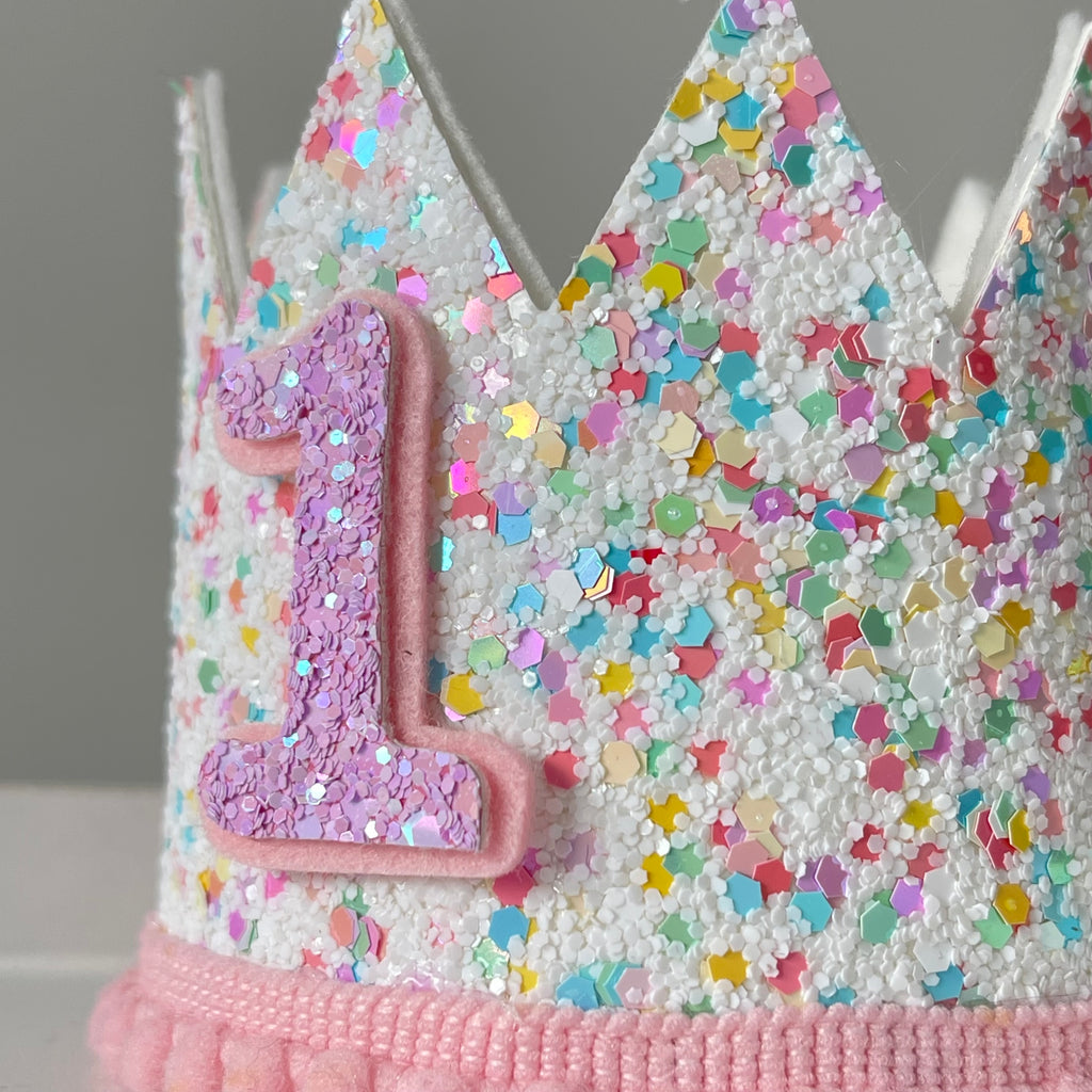 Sprinkles birthday crown headband