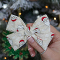Santa sweetheart bow | Clip, headband or bobble