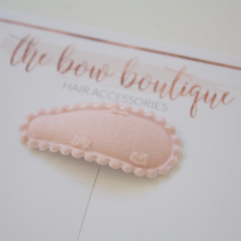 My first embroidered snappy clips