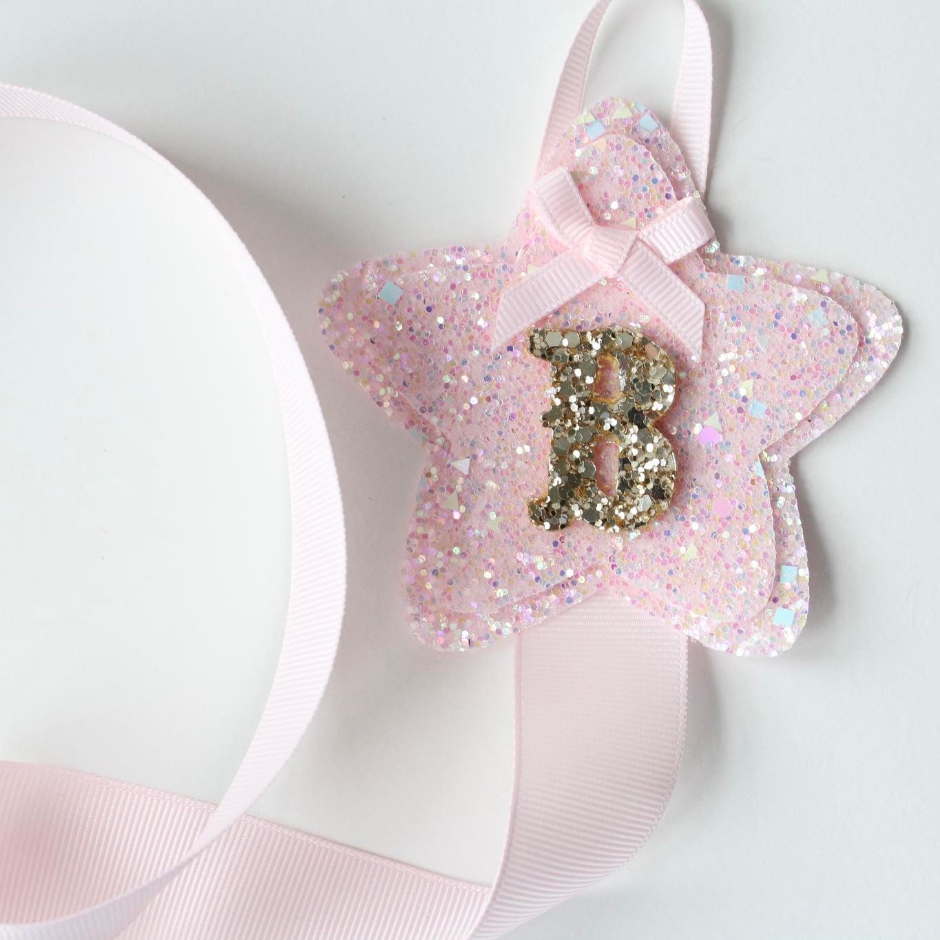 Star clip holder - Pastel pink