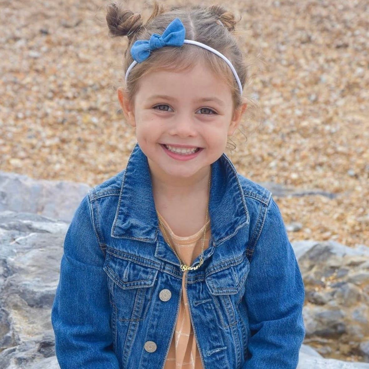 Denim knot bows